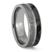 Meteorite and Mokume Gane Wedding Band