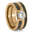 Moissanite Bridal Set in Rose Gold