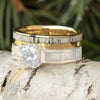 Antler Engagement Mate Ring