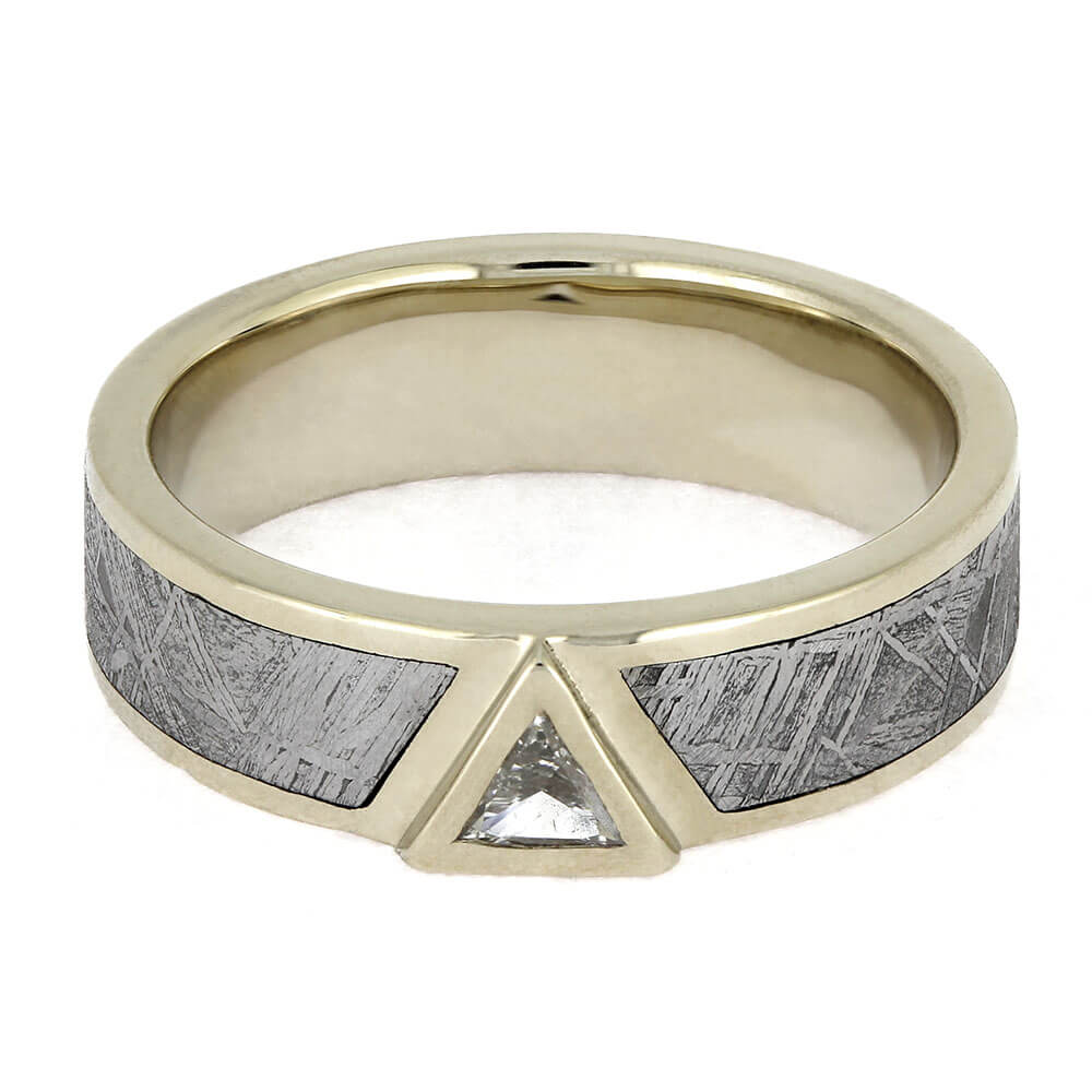 Custom Meteorite and Diamond Ring