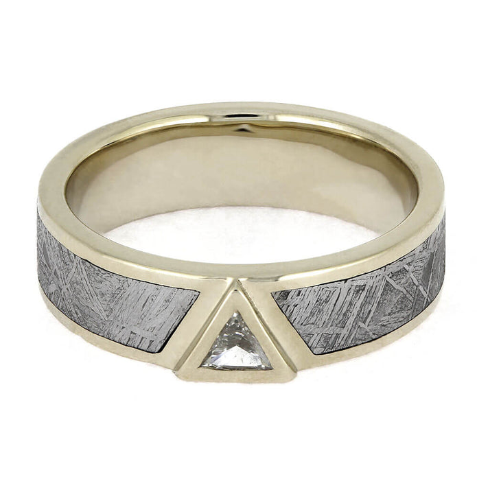 Custom Meteorite and Diamond Ring