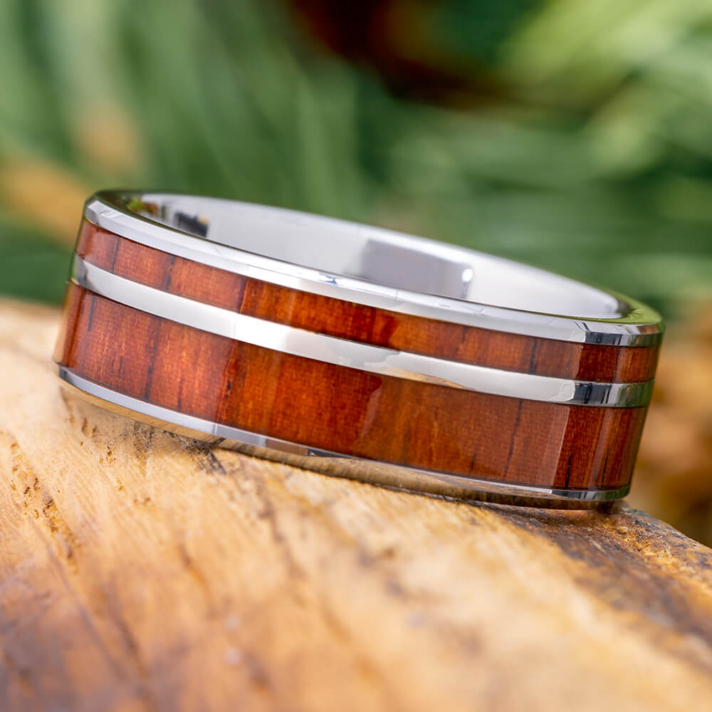 Rosewood Wedding Band for Men