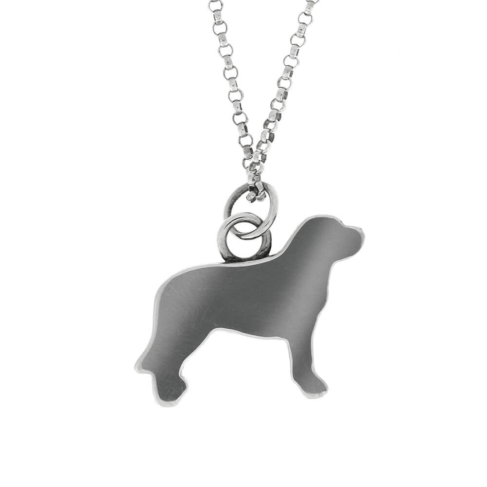 Silver Dog Memorial Necklace