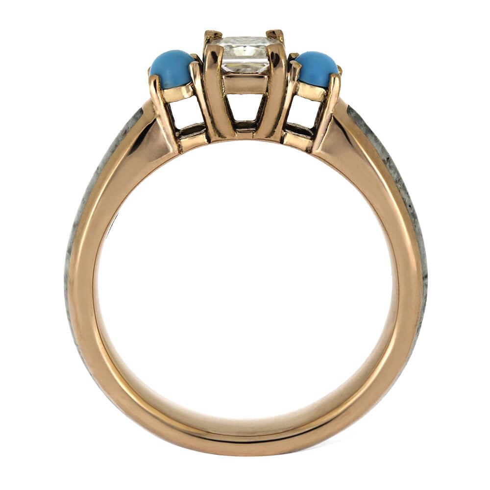 Antler and Turquoise Engagement Ring