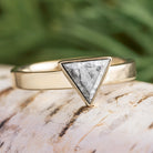 Meteorite Triangle Ring