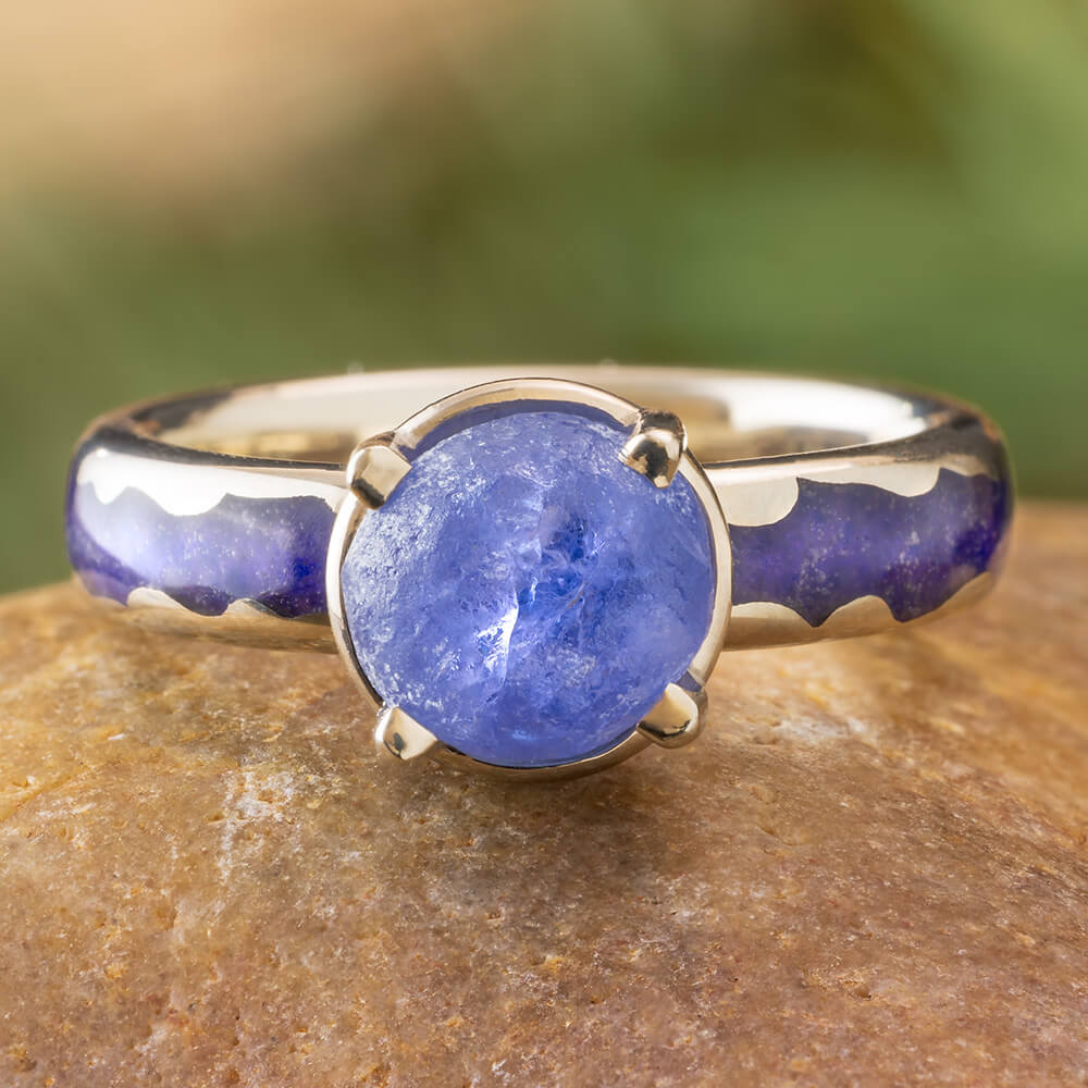 Purple Engagement Ring