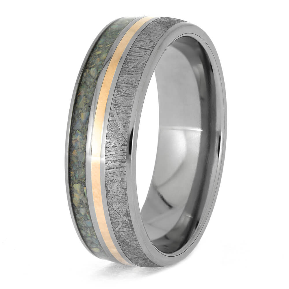 Men's Meteorite Wedding Band