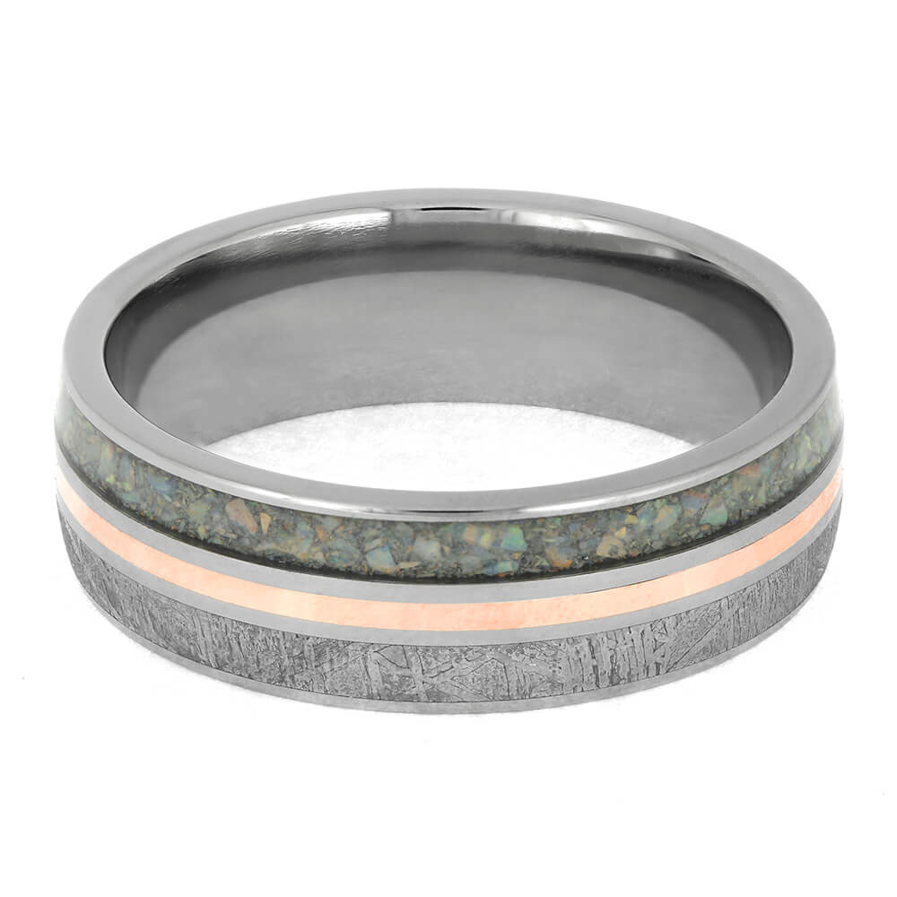 Unique Meteorite Wedding Band