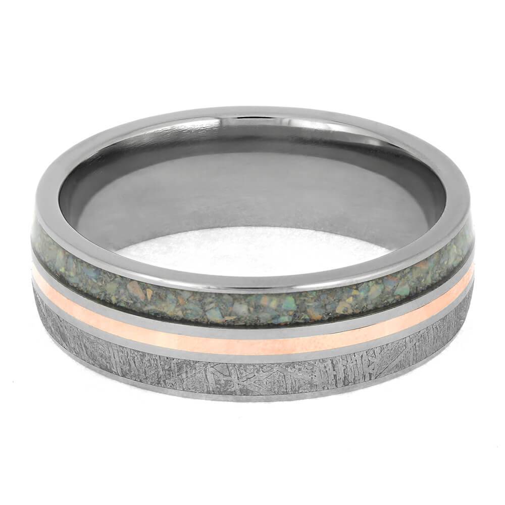 Unique Meteorite Wedding Band