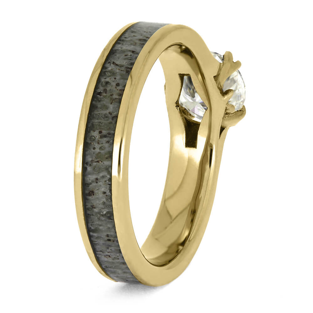 Handmade Antler Engagement Ring