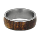 Wood Ring in Titanium
