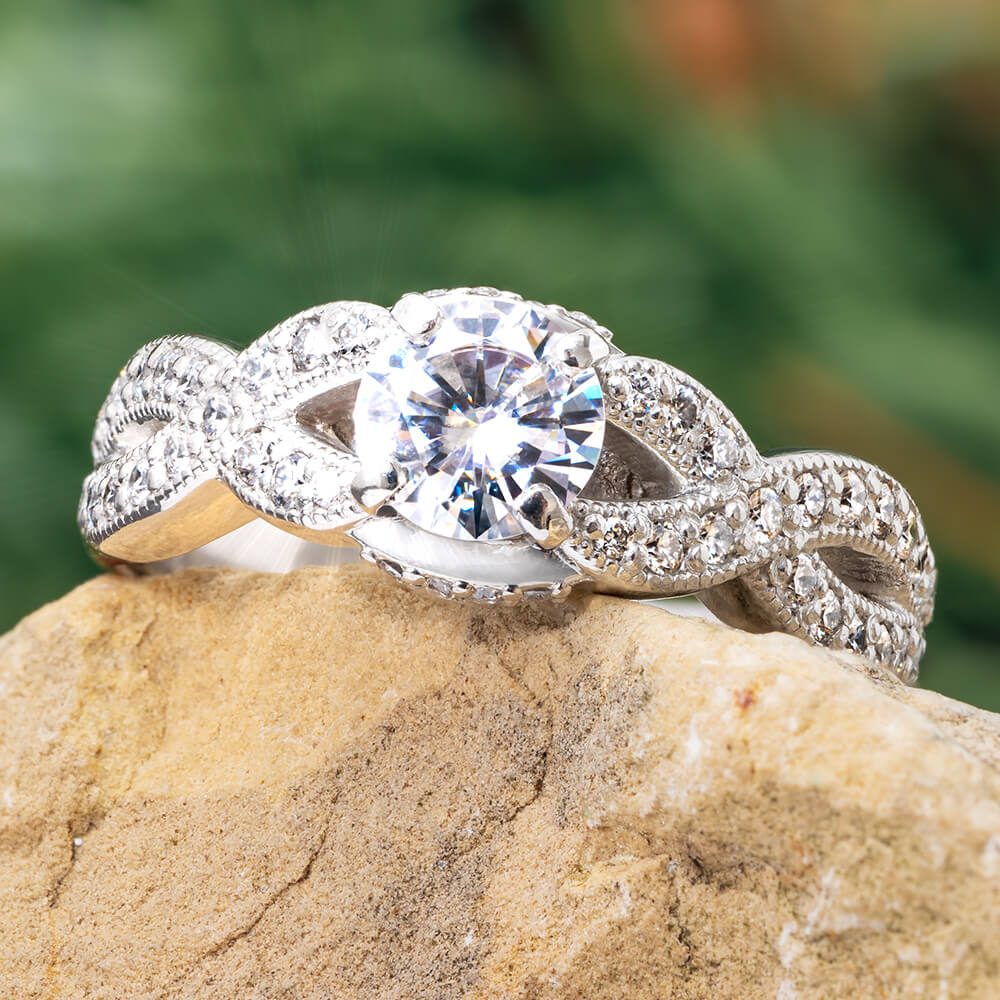 Diamond and Platinum Engagement Ring