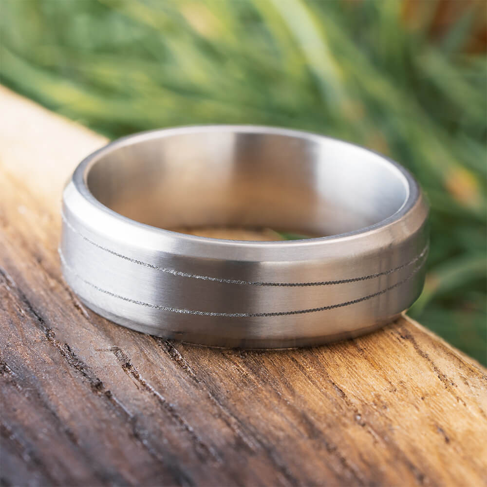 Plain Engraved Wedding Band
