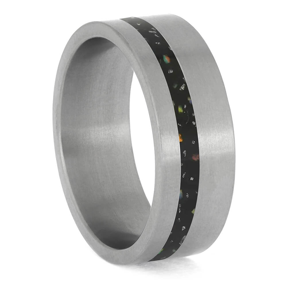 Men's Black Opal Ring