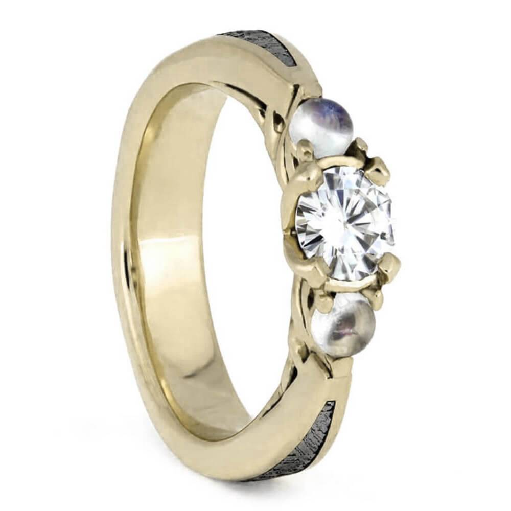 White Gold and Moonstone Ring