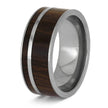 Men's Wedding Band with Ironwood Inlay