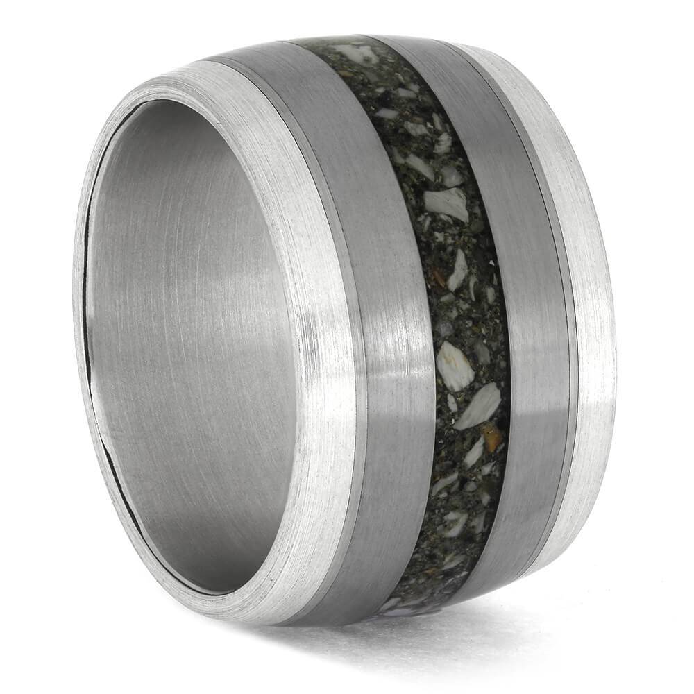 Extra-Wide Ring with Ashes