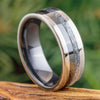 Mokume and Titanium Wedding Band