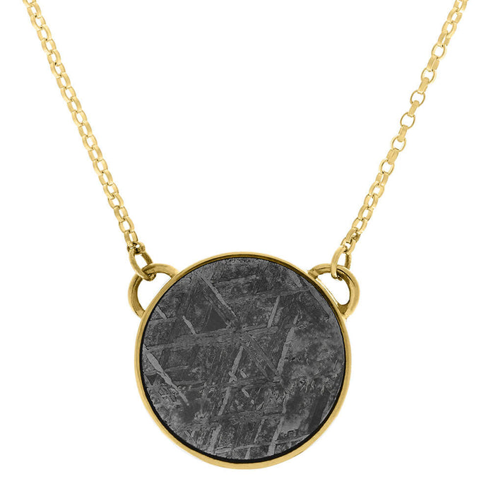 Meteorite Pendant in Yellow Gold