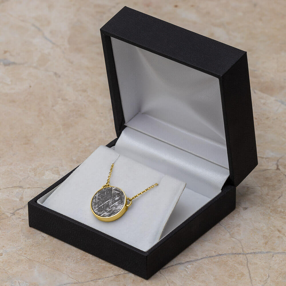Yellow Gold Meteorite Pendant