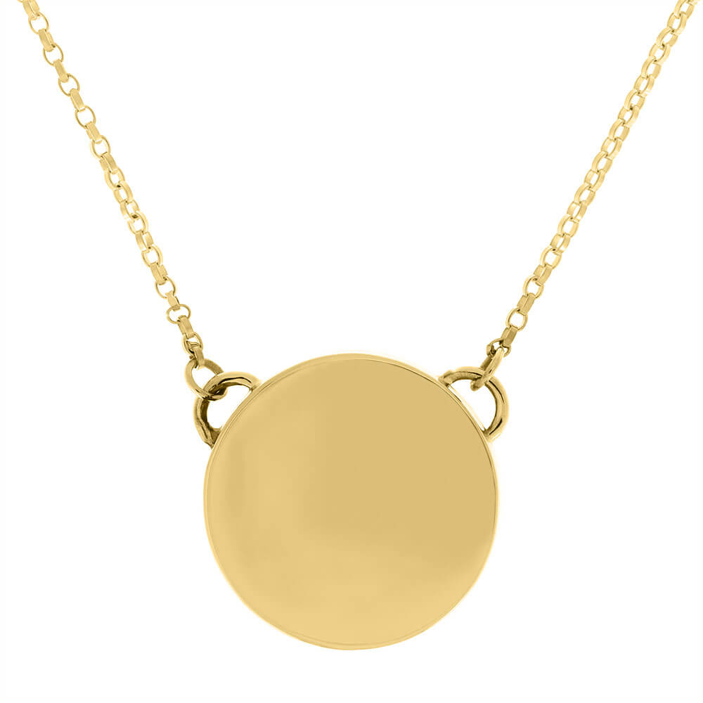 Gold Pendant with Meteorite