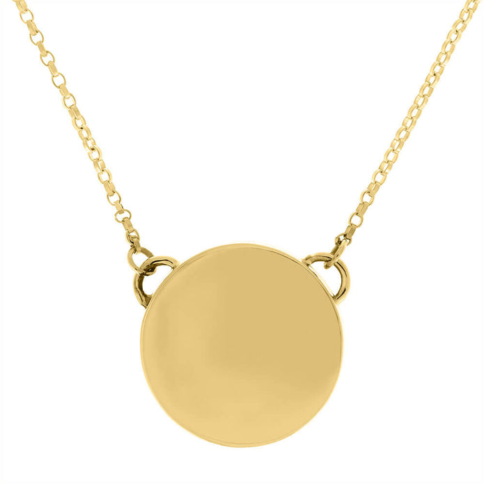 Gold Pendant with Meteorite