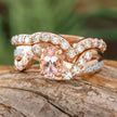 Morganite Bridal Set