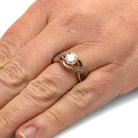 Handmade Engagement Ring in Rose Gold