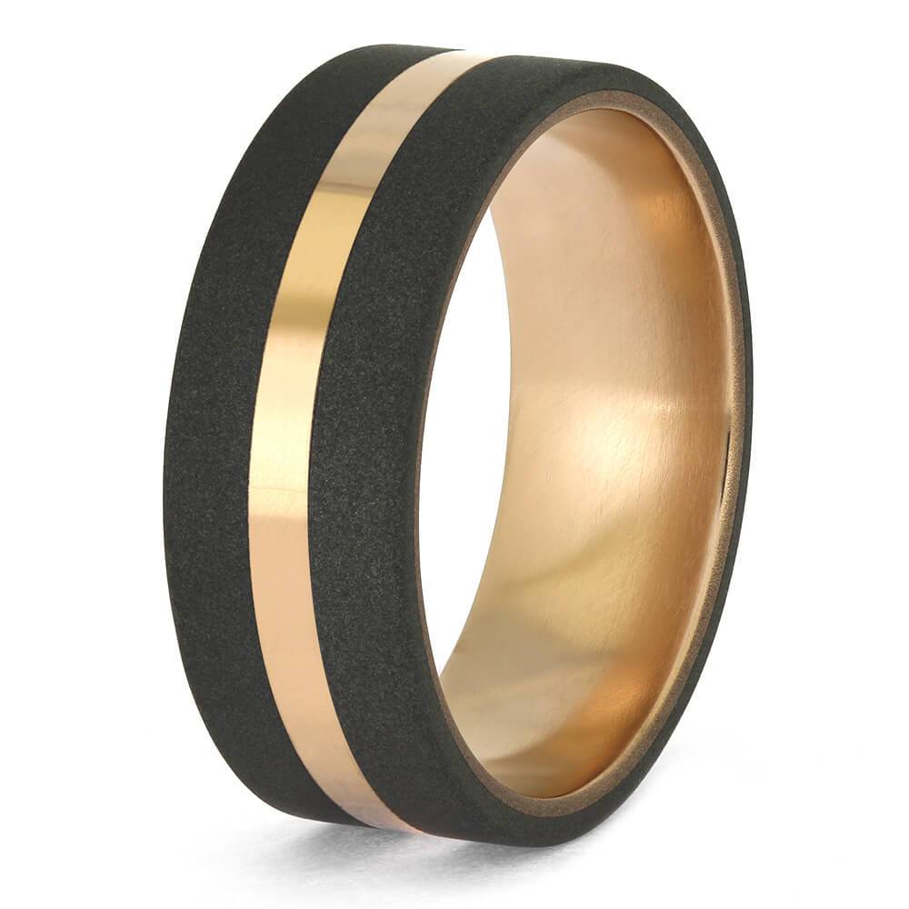 Sandblasted Wedding Band for Men