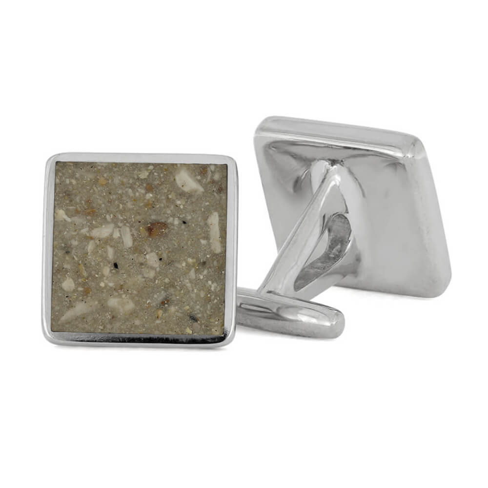 Memorial Cuff Link Set in Silver