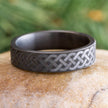 Black Celtic Wedding Band