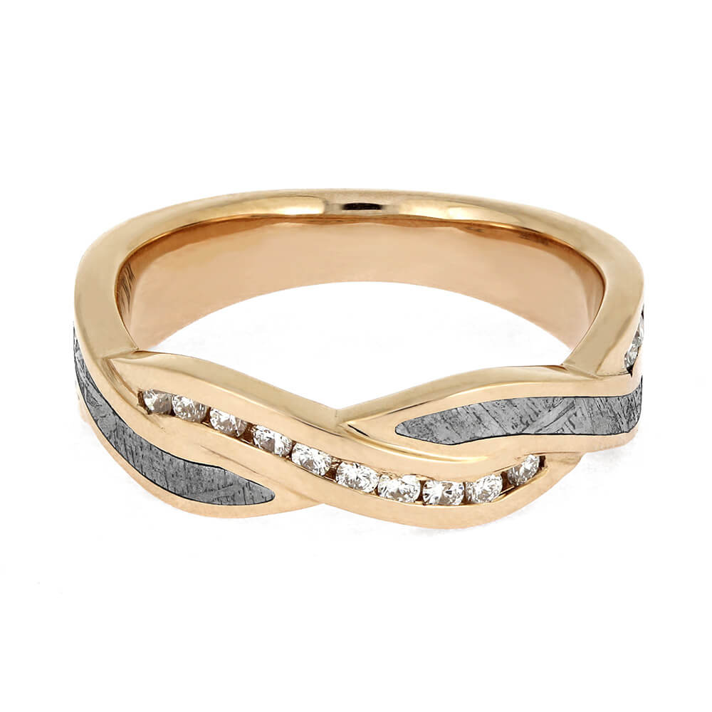 Unique Rose Gold Wedding Band