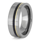 Gold and Tungsten Ring for Men