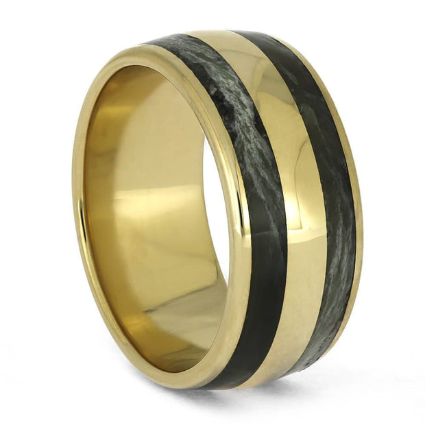 Green Jade Wedding Ring for Men