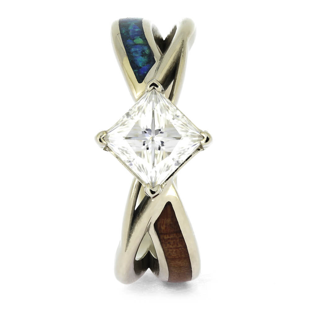 Opal and Wood Solitaire