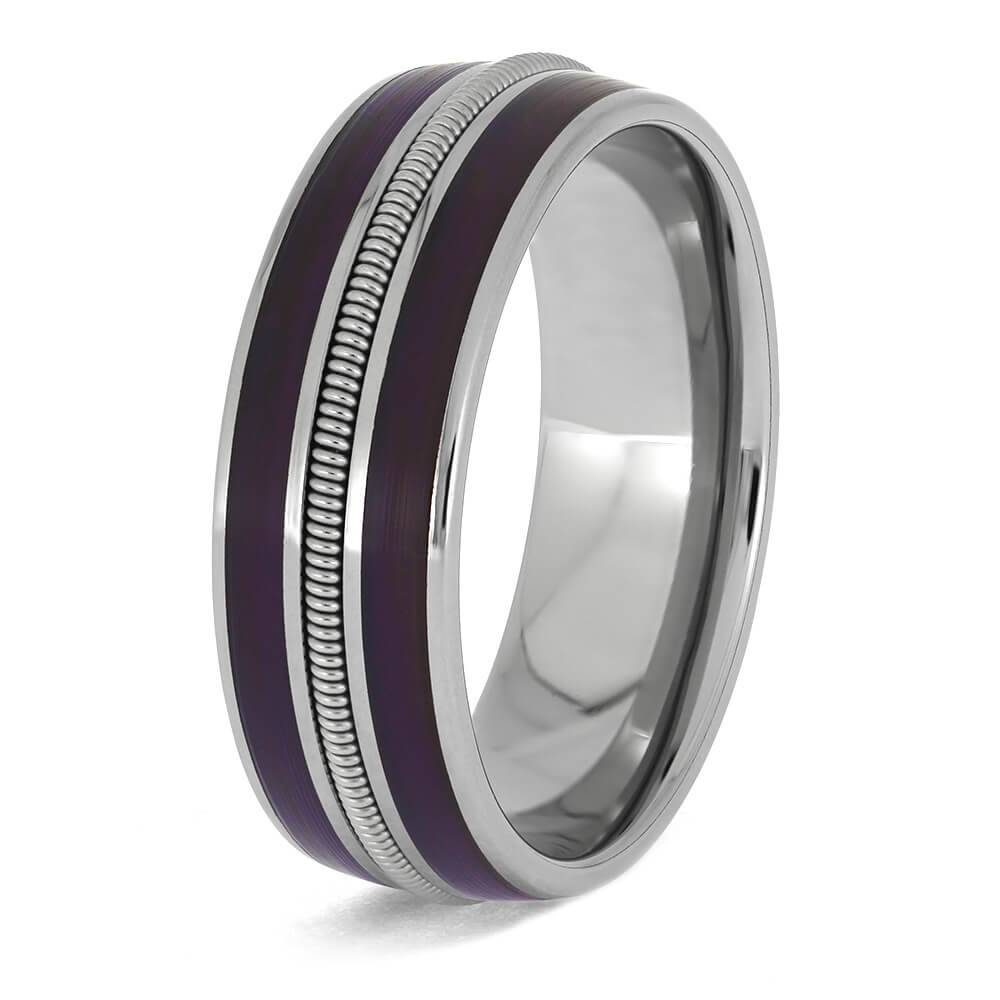 Purple Rain Wedding Ring