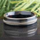Black Ring with Vinyl and Guitar String