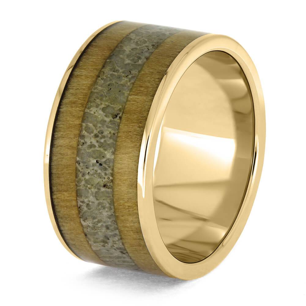 Antler and Wood Wedding Band