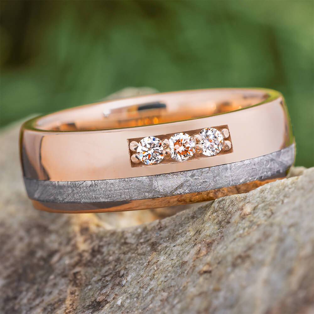 Rose Gold Wedding Band for Men