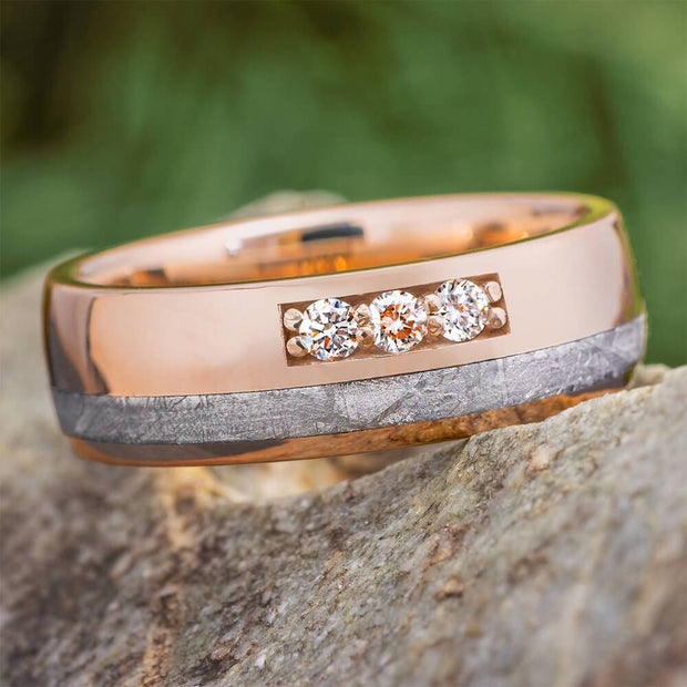 Rose Gold Wedding Band for Men