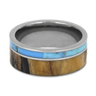 Turquoise and Wood Ring