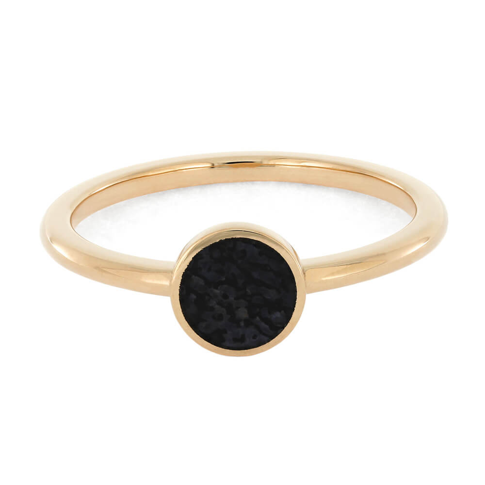 Rose Gold and Dinosaur Bone Ring