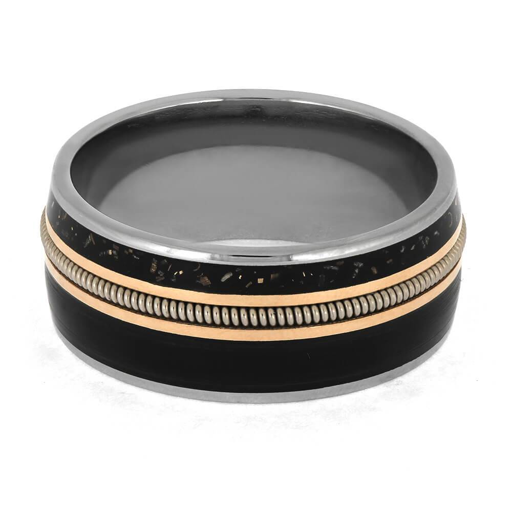 Men's Guitar String Wedding Band