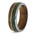Jade and Wood Ring for Men