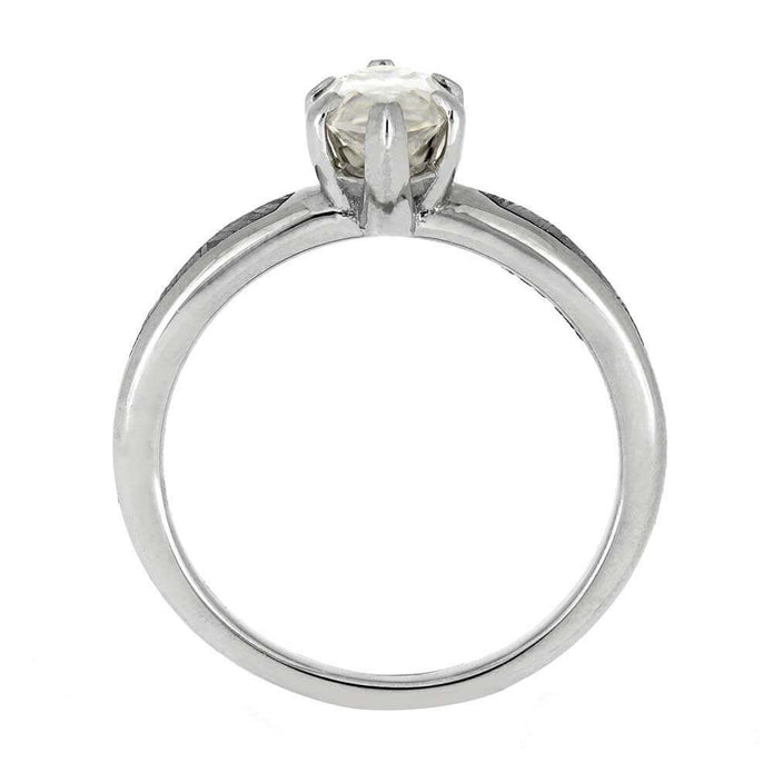 Diamond ring on a white background