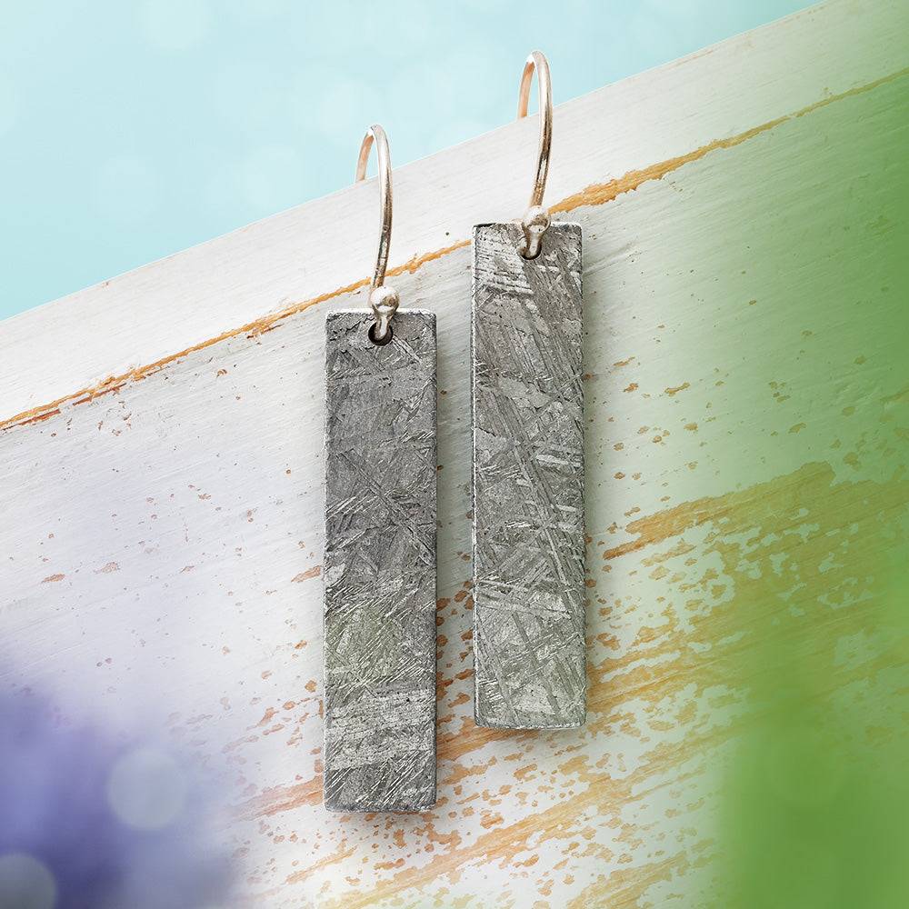 Meteorite Dangle Earrings