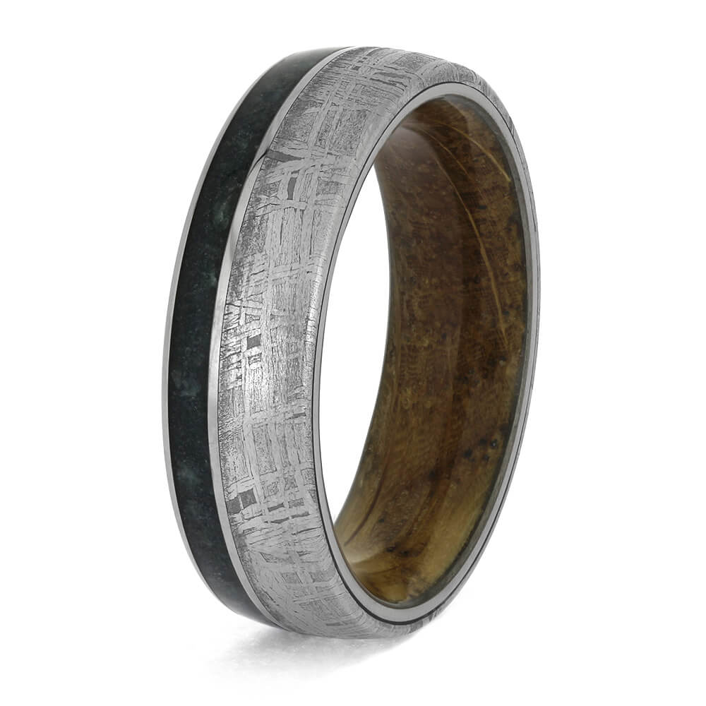 Whiskey Barrel Oak Wood Ring for Men