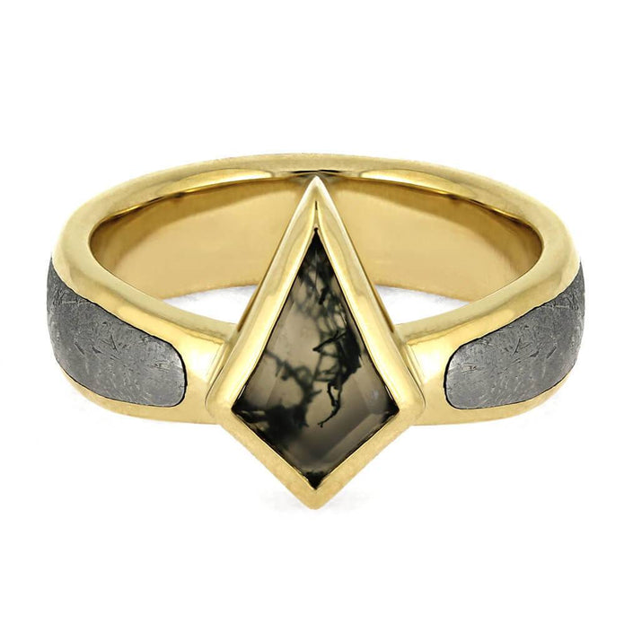 Moss Agate Engagement Ring 