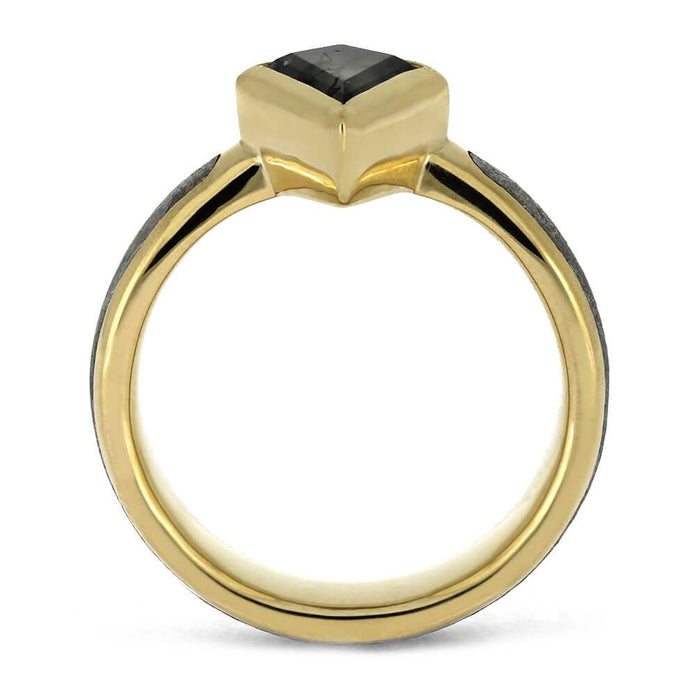 Moss Agate Engagement Ring