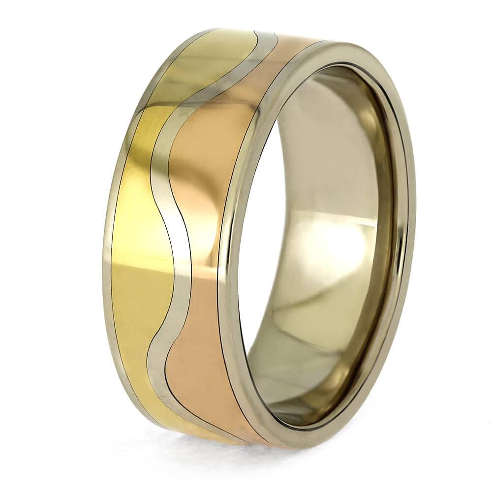 Wedding Band with Mountain Profile